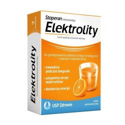 Elektrolity smak pomarańcza, 7 saszetek