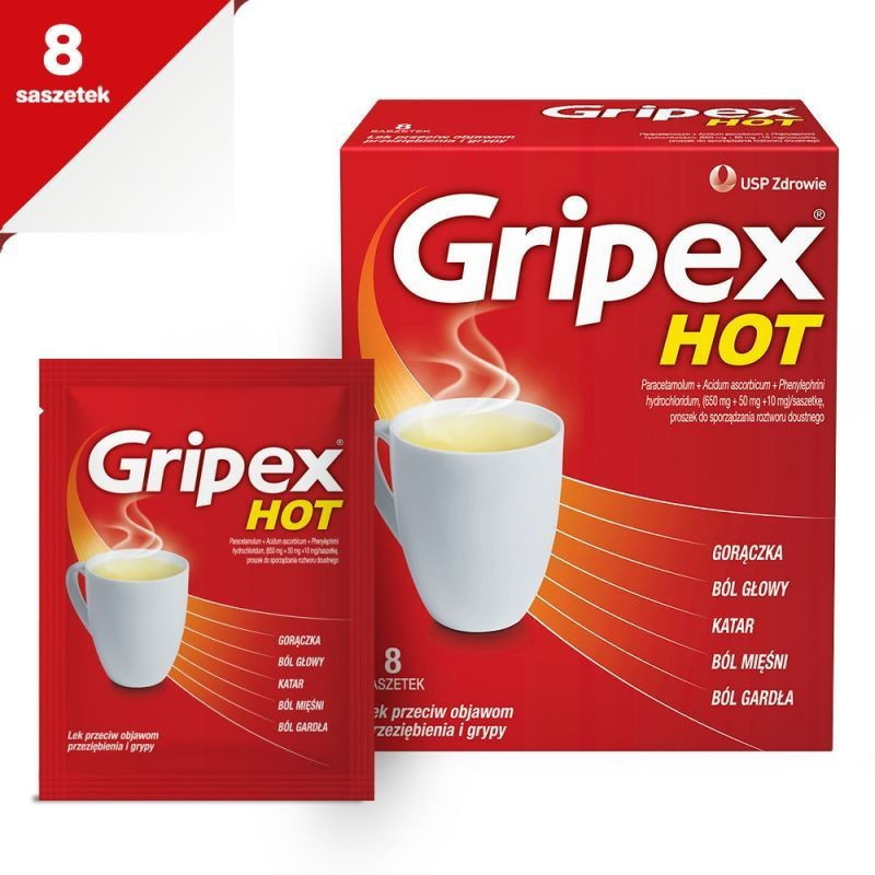 Gripex Hot (HotActiv), 8 saszetek