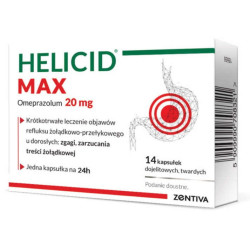 Helicid Max (Piastprazol) 0,02 g, 14 kapsułek