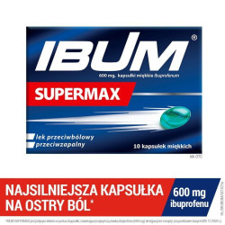 Ibum Supermax 0,6 g, 10 kapsułek