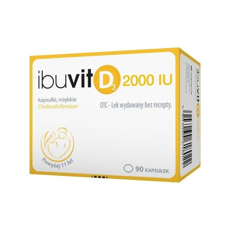 Ibuvit D3 2000 IU, 90 kapsułek