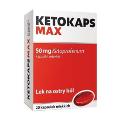 Ketokaps Max 0,05 g, 20 kapsułek