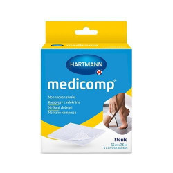Kompresy MEDICOMP 7,5 x 7,5 cm 10szt.(5x2 sztuki)