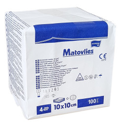 Kompresy włókninowy nie jałowy, MATOVLIES 10x10, 100 sztuk
