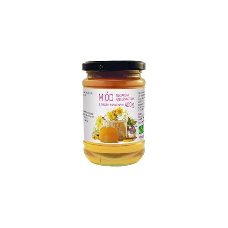 Miód z pyłkiem kwiatowym, 400g
