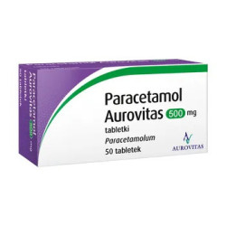 Paracetamol Aurovitas 0,5 g, 50 tabletek