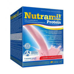 Olimp Nutramil Complex Protein o smaku truskawkowym 6 saszetek