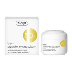 Ziaja 50+ krem przeciw zmarszczkom, 50 ml