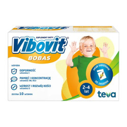 Vibovit Bobas waniliowy, 30 saszetek