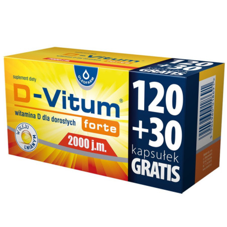 D-Vitum forte 2000 j.m. , 150 kapsułek