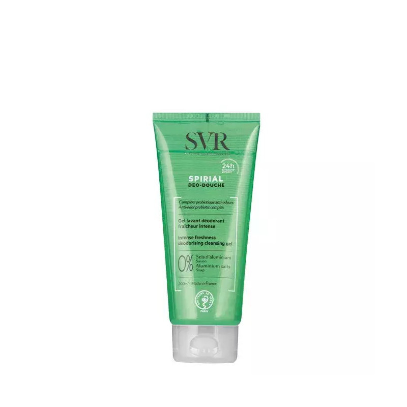 SVR SPIRIAL GEL MOUSSANT, żel do mycia przeciw nadmiernej potliwości, 200 ml