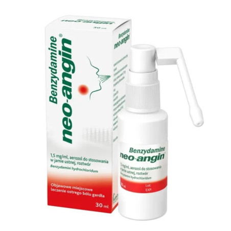 Benzydamine neo-angin aerozol 1,5mg/ml, 30 ml