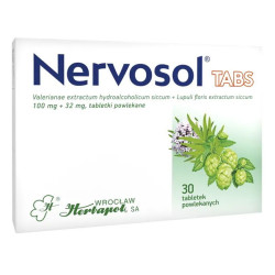 Nervosol Tabs, 100 mg + 32 mg, tabletki powlekane, 30 sztuk
