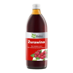 EkaMedica Żurawina, sok z żurawiny wieloowocowej, 500 ml