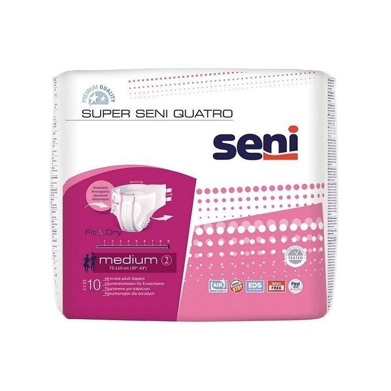 Piel-m. SUPER SENI AIR Quatro medium, 10 sztuk