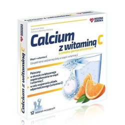 Rodzina Zdrowia Calcium z witaminą C, 12 tabletek musujących