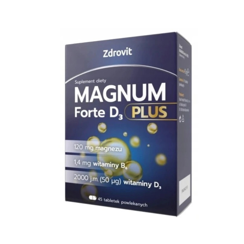 Zdrovit Magnum Forte D3 Plus, 45 tabletek