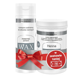 WAX ang Pilomax zestaw włosy CIEMNE