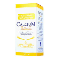 Calcium Hasco, 115,6 mg/5ml, syrop o smaku bananowym, 150 ml