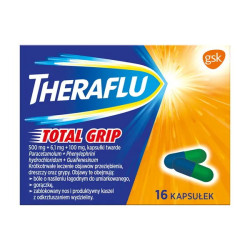 Theraflu Total Grip, 16 kapsułek