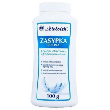 ZIOŁOLEK Zasypka do ciała przeciw otarciom i podrażnieniom,100 g