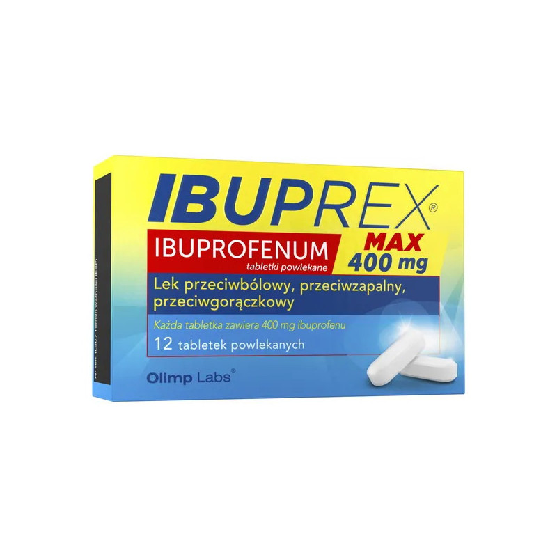Ibuprex Max, 400 mg, tabletki powlekane, 12 sztuk