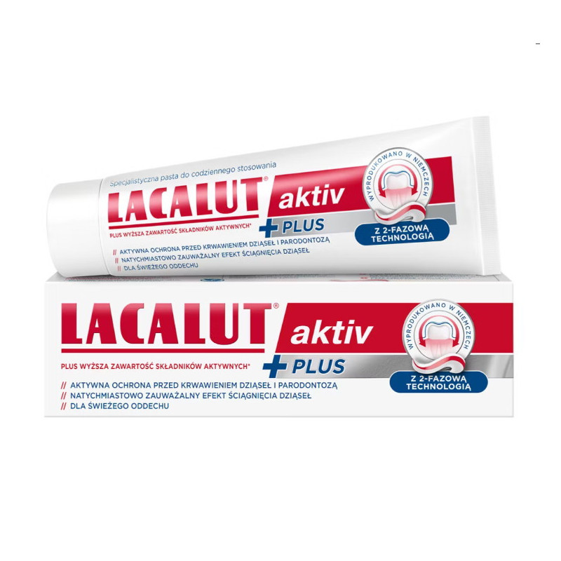 Lacalut Aktiv Plus, pasta do zębów, 75 ml