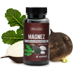 Skoczylas Magnez 4 formy - czarna rzepa, 60 kapsułek
