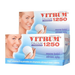 Vitrum Calcium 1250 + Vitaminum D3 60 tabletek
