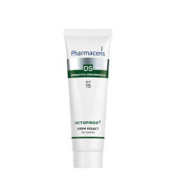 PHARMACERIS DS OCTOPIROX, Krem kojący do twarzy SPF15, 30ml