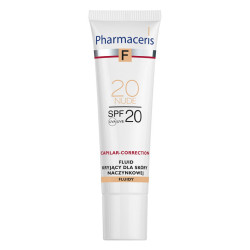 PHARMACERIS F CAPILAR-CORRECTION Fluid kryjący dla skóry naczynkowej SPF 20 - nude 20, 30 ml