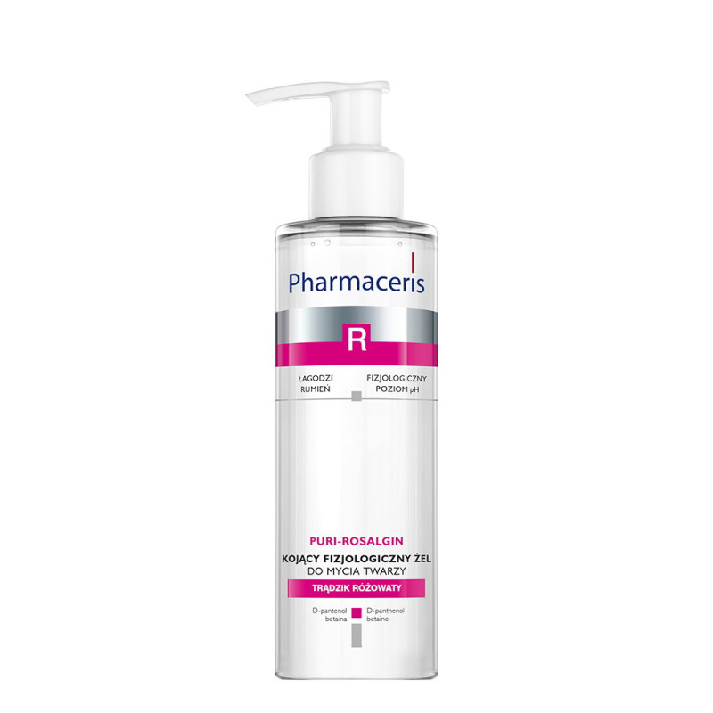 PHARMACERIS R PURI-ROSALGIN Kojący fizjologiczny żel do mycia twarzy, 190 ml