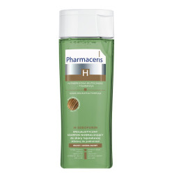 PHARMACERIS H H-SEBOPURIN Specjalistyczny szampon normalizujący do skóry łojotokowej, skłonnej do podrażnień, 250ml