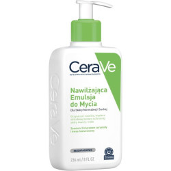 CeraVe, nawilżająca emulsja do mycia z ceramidami dla skóry normalnej i suchej, 236 ml