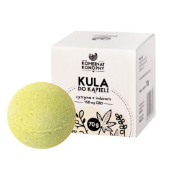 Kombinat konopny, Kula do kąpieli z CBD 150 mg, cytryna z imbirem