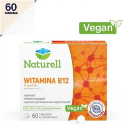Naturell Witamina B12, 60 tabletek do ssania