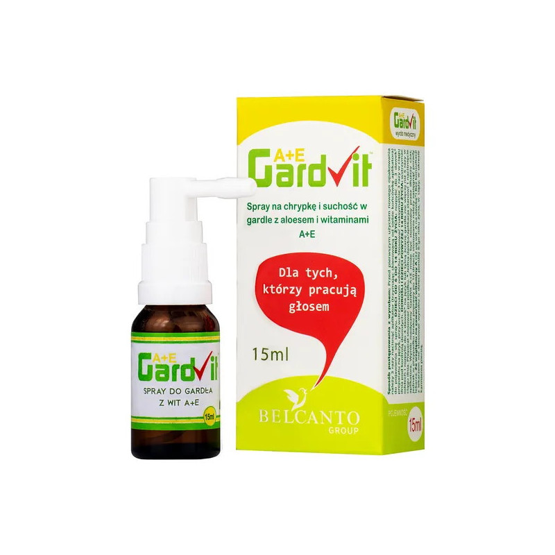GardVit A+E, spray do gardła, dla dzieci, dorosłych, 15 ml