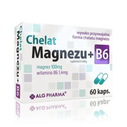 Chelat Magnezu + B6, 60 kapsułek
