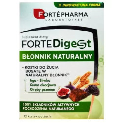 Forte Pharma Forte Digest błonnik naturalny,12 kostek do żucia