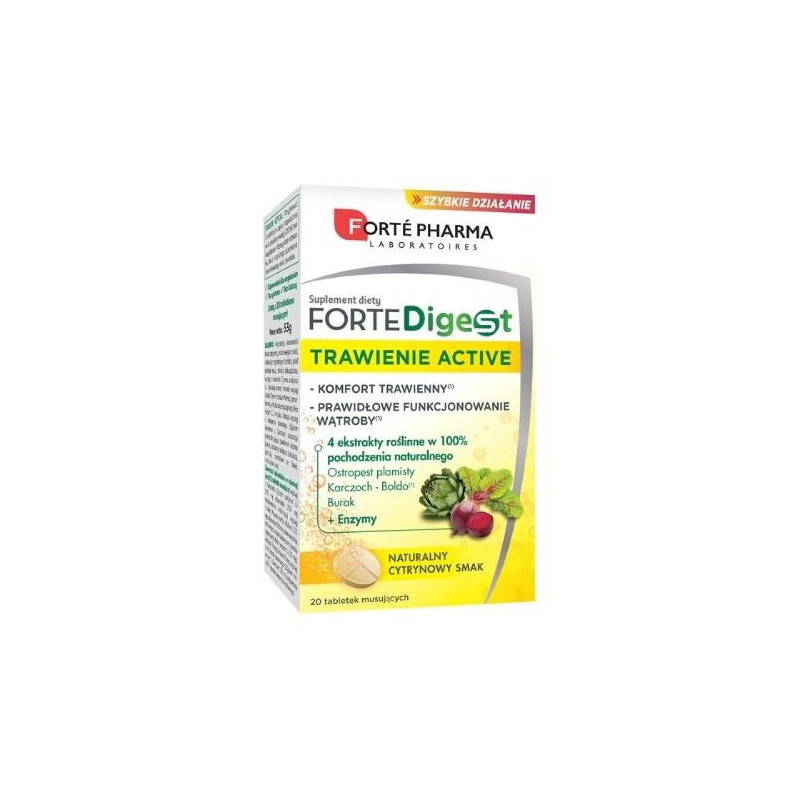 FORTE PHARMA Forte Digest Trawienie Active, 20 tabletek  musujących