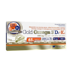 Olimp Gold Omega  D3 + K2, 30 sztuk, kapsułki