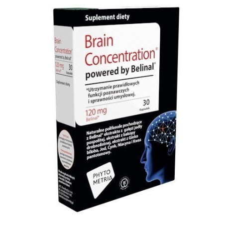 BRAIN CONCENTRATION by Belinal, 30 kapsułek