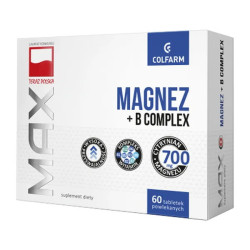 Magnez + B Complex, tabletki powlekane, 60 sztuk