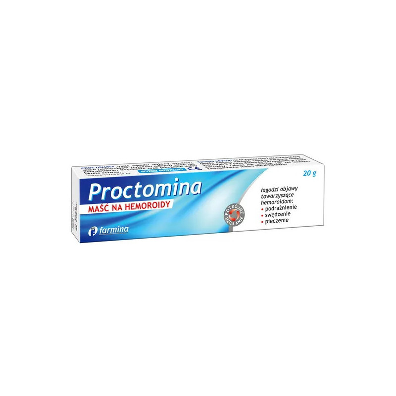Proctomina, maść na hemoroidy, 20 g