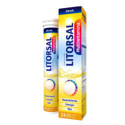 Zdrovit Litorsal Multiwitamina, smak ananas mango, 24 tabletki musujące