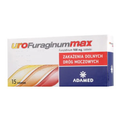 UroFuraginum Max, 100 mg, tabletki, 15 sztuk