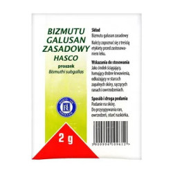 Bizmutu galusan zasadowy Hasco (Dermatol), proszek, 2 g