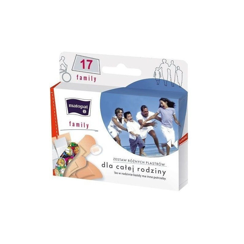 Zestaw plastrów Family, 17 sztuk