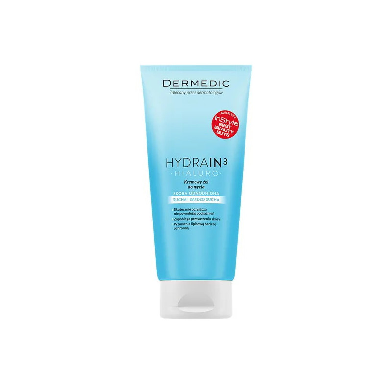 Dermedic Hydrain 3, kremowy żel do mycia, 200 ml