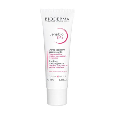 Bioderma Sensibio DS+ Creme, krem przeciw podrażnieniom, zmiękczający i wygładzający naskórek, 40 ml